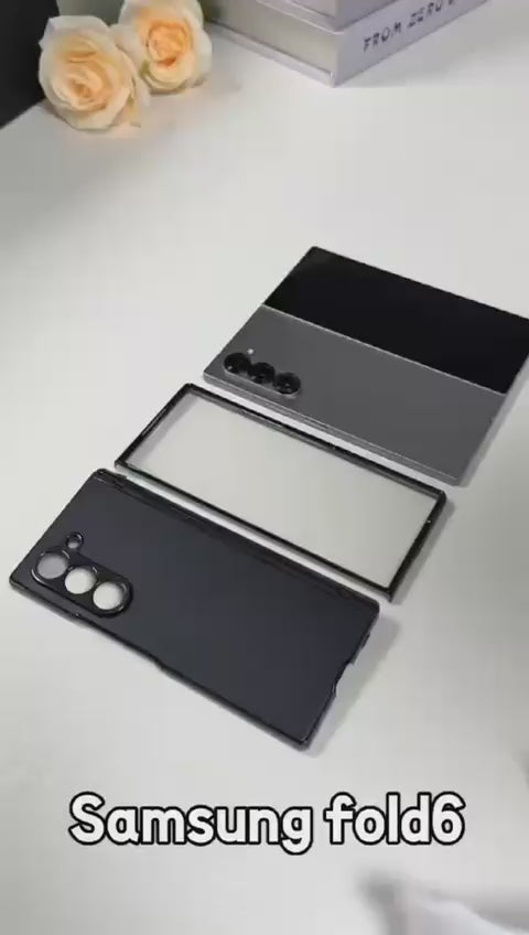 PREMIUM QUALITY SAMSUNG ZFOLD MATE FINISH CASES WITH FRONT GLASS AND SIDE HINGES