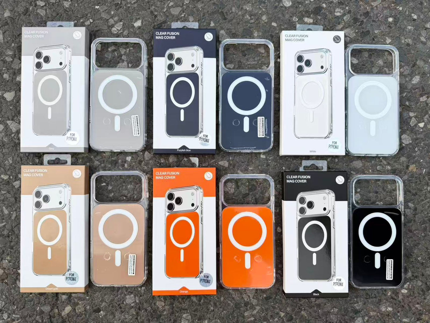 CLEAR FUSION MAGSAFE SUPPORT MOBILE CASES