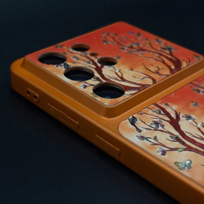 Luxury Deer Embroidery Mobile Case Cover for Samsung S series