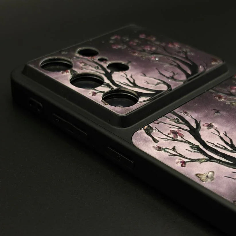 Luxury Deer Embroidery Mobile Case Cover for Samsung S series