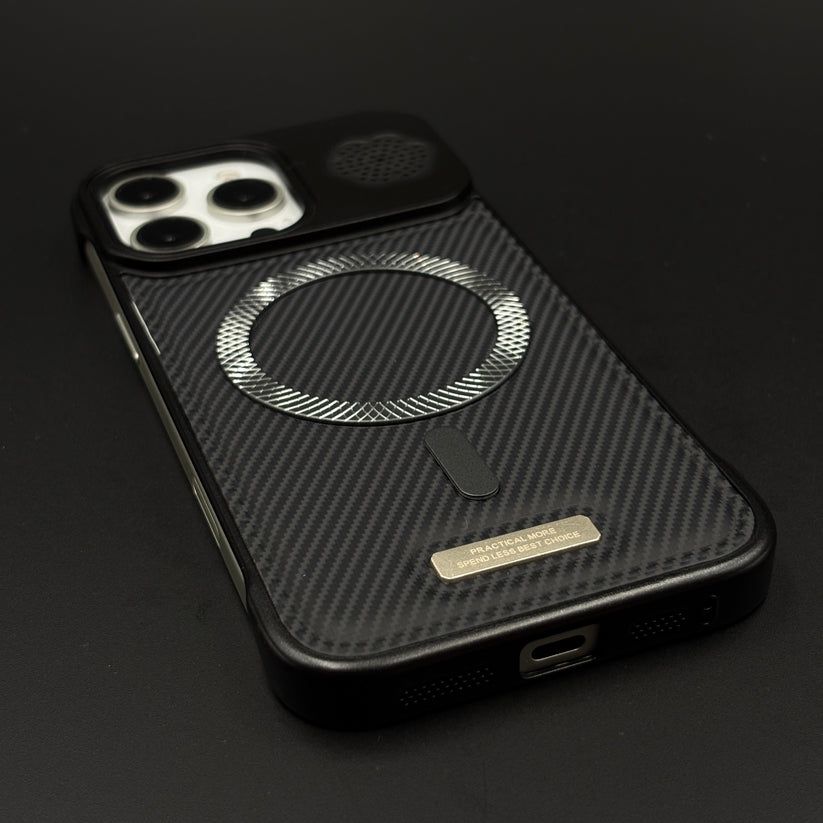 Luxury Leather MagSafe Phone Case Cover for iPhone | Dual-Tone Borderless Design