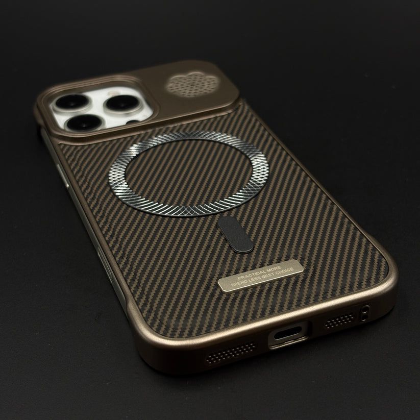 Luxury Leather MagSafe Phone Case Cover for iPhone | Dual-Tone Borderless Design