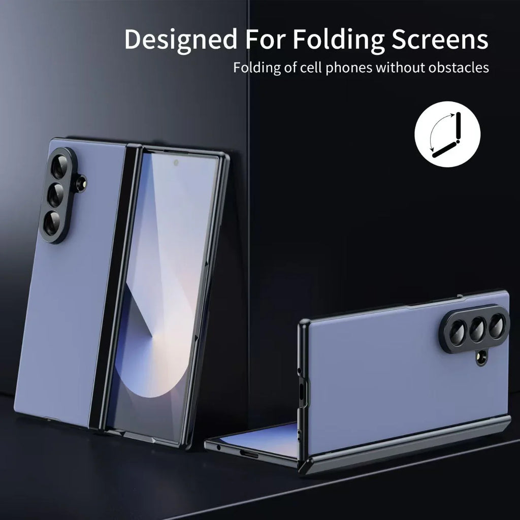 PREMIUM QUALITY SAMSUNG ZFOLD MATE FINISH CASES WITH FRONT GLASS AND SIDE HINGES