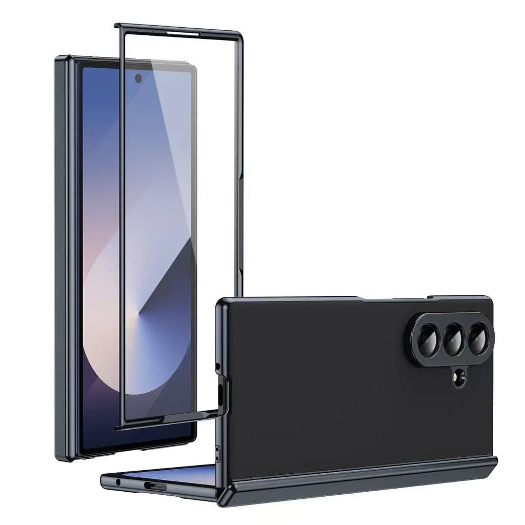 PREMIUM QUALITY SAMSUNG ZFOLD MATE FINISH CASES WITH FRONT GLASS AND SIDE HINGES