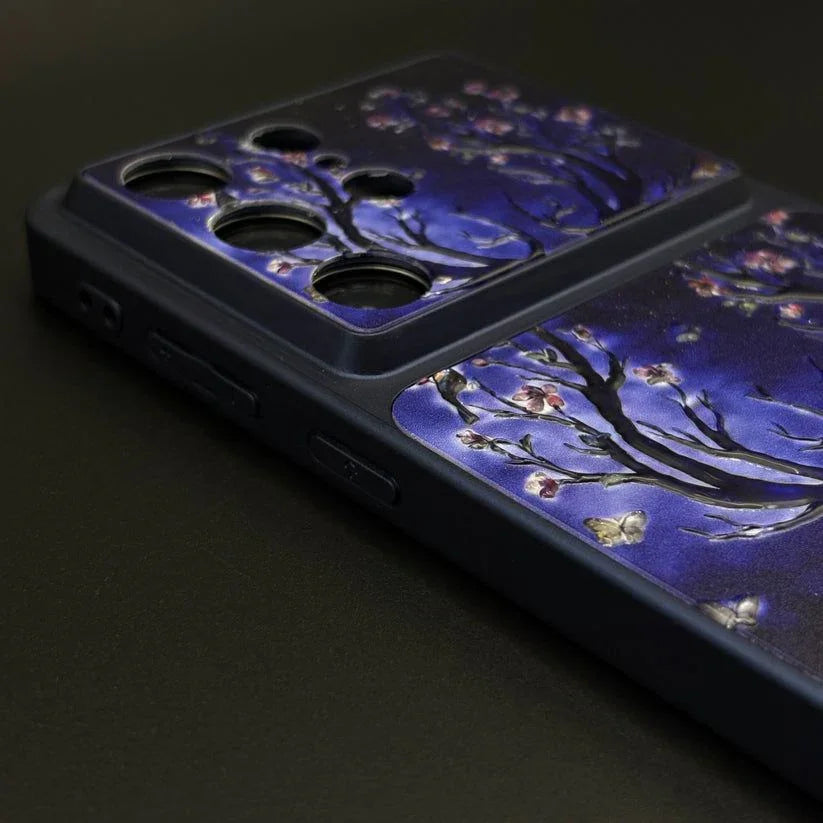 Luxury Deer Embroidery Mobile Case Cover for Samsung S series