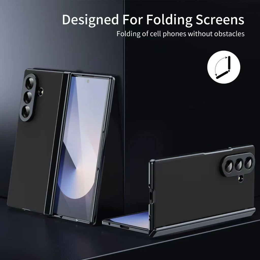 PREMIUM QUALITY SAMSUNG ZFOLD MATE FINISH CASES WITH FRONT GLASS AND SIDE HINGES