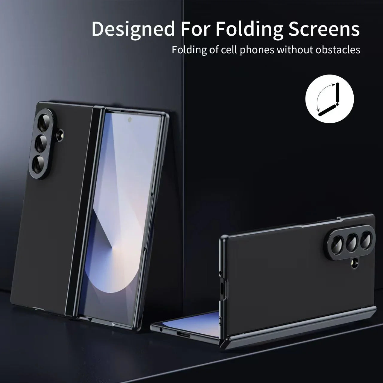 PREMIUM QUALITY SAMSUNG ZFOLD MATE FINISH CASES WITH FRONT GLASS AND SIDE HINGES